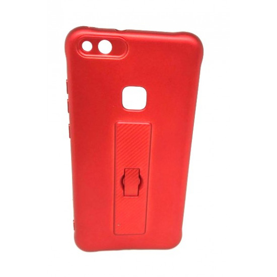 Capa Silicone Gel Com Anel De Dedo Motomo Huawei P10 Lite Vermelho
